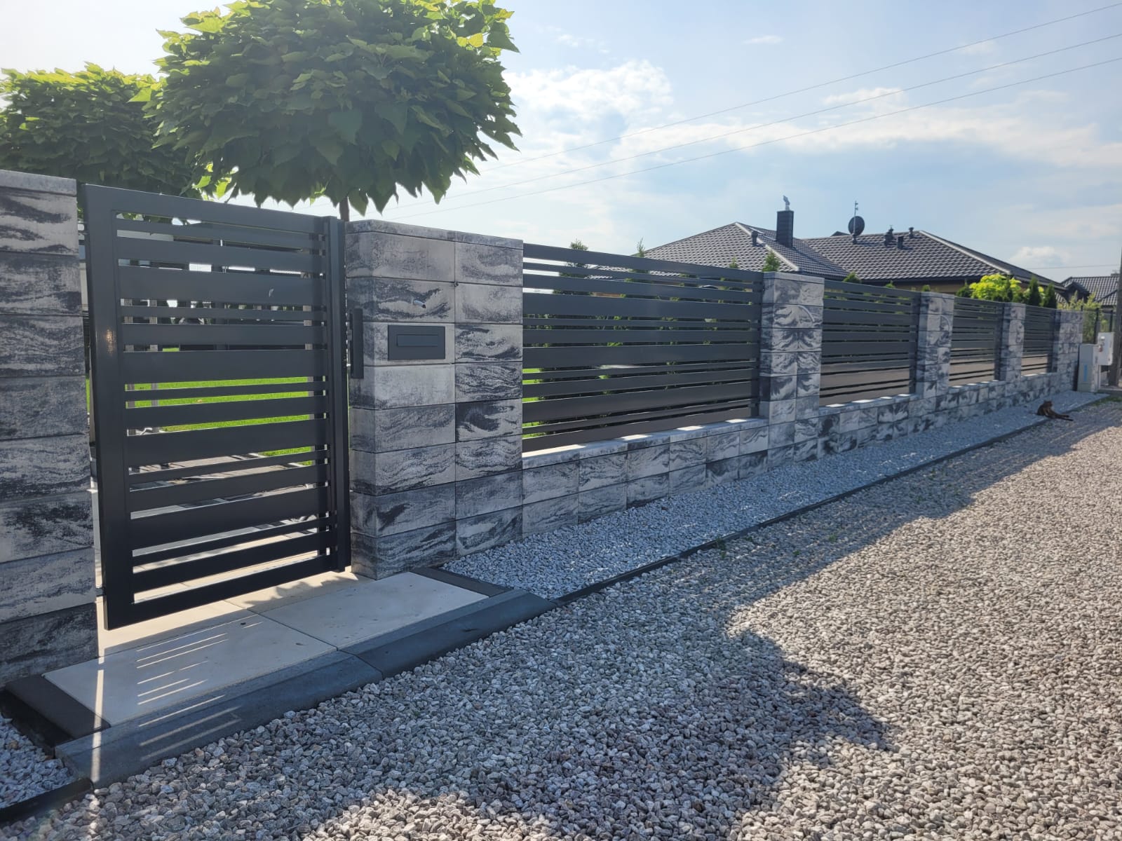 Ogrodzenia frontowe palisadowe